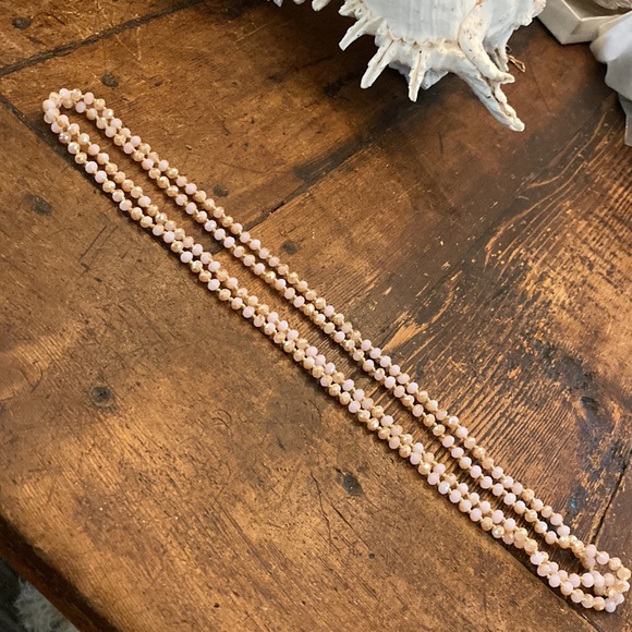 Pink quartz, long necklace - Picture 4 of 5